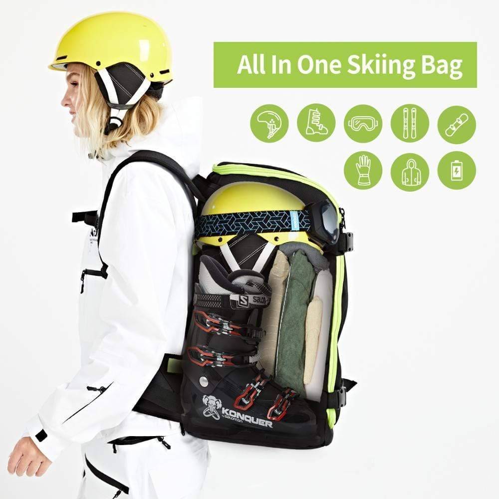 Travel Backpack for Skiing and Snowboarding – 50 Liters