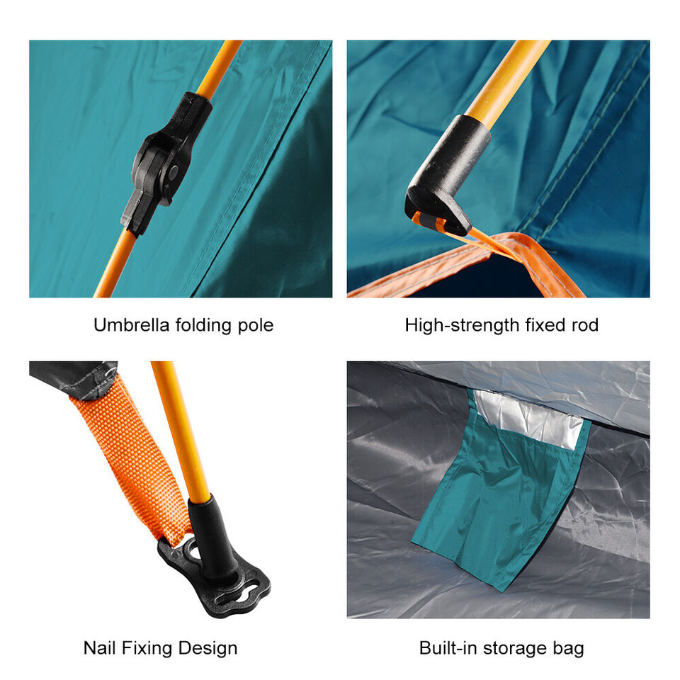 Waterproof Pop-Up Tent for Camping - Green Instant Setup