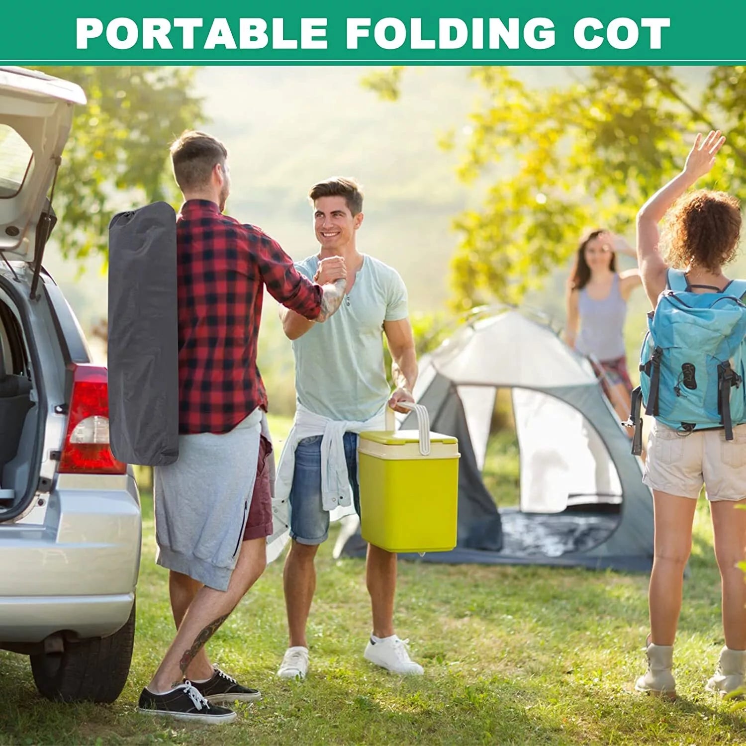 Sturdy Outdoor Folding Camping Bed – Portable Heavy-Duty Design