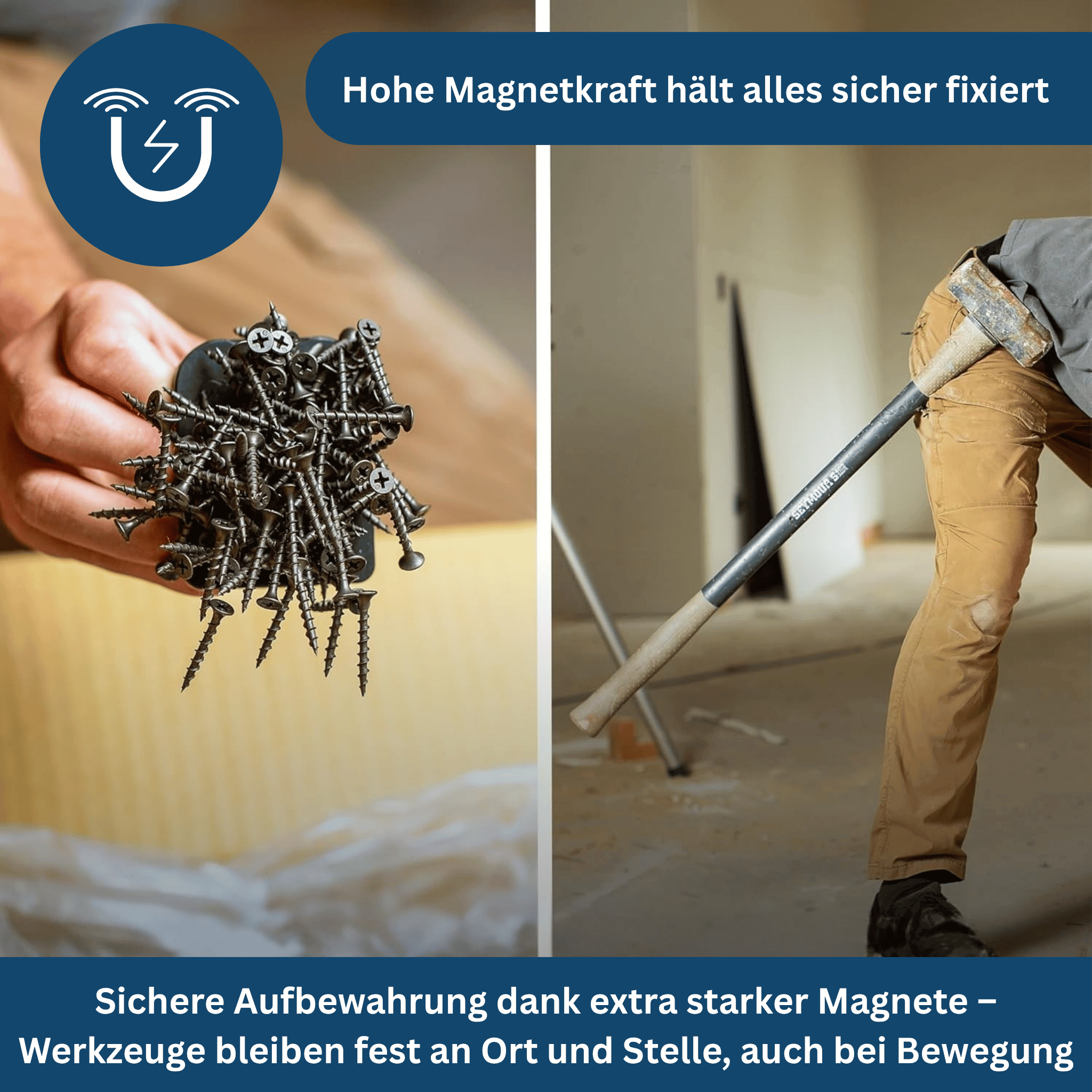Tool Holder with Magnetic Wall Mount