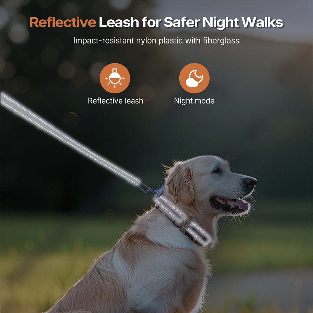 Durable Dog Leash with Retractable Design for Strong Pulling Dogs
