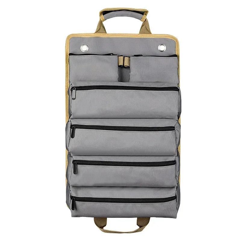 Durable Tool Organizer Bag with Roll-Up Design