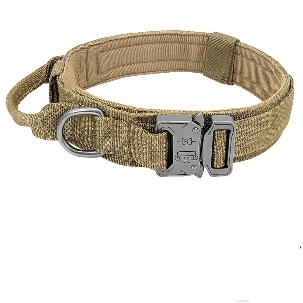 Tactical Dog Collar with Control Handle - Military-Grade Design