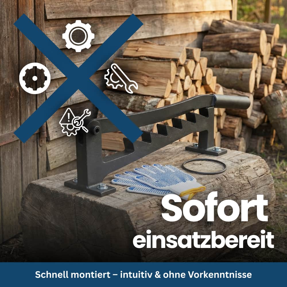 Firewood Splitter for Wall Mounting