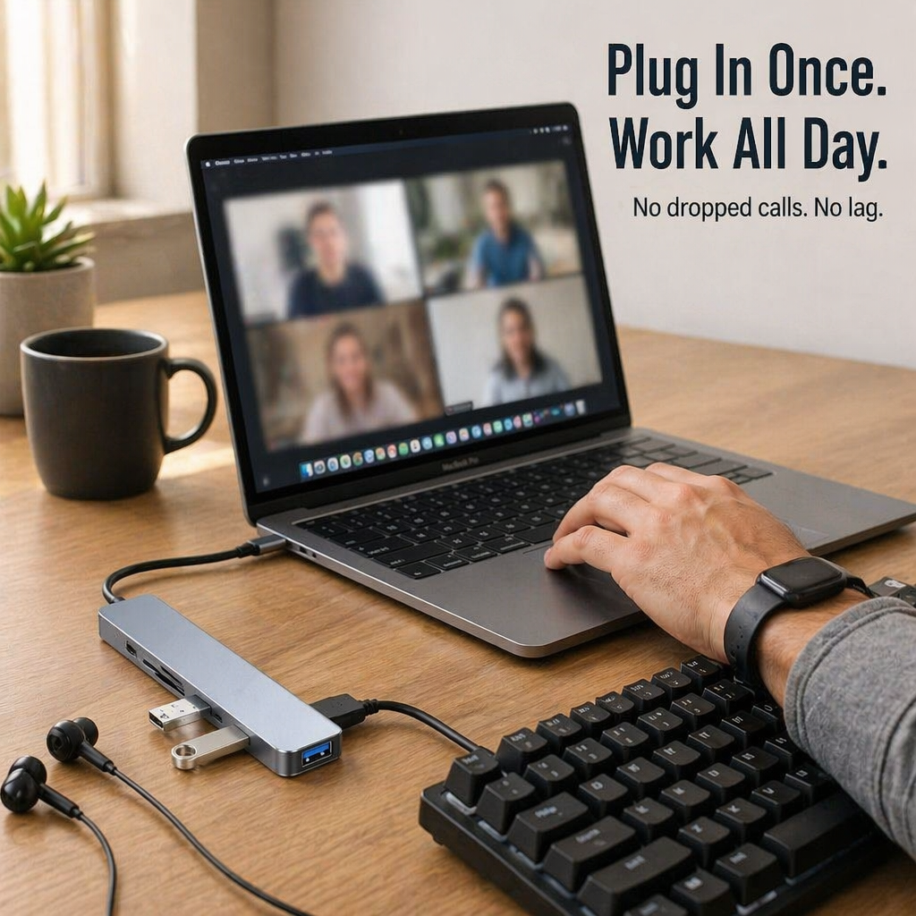 RamixPro™ — Plug In Everything With One Hub and End the Dongle Mess