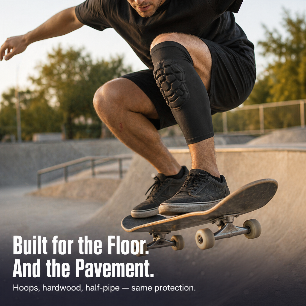 VibraGuard™ Honeycomb Compression Sleeves — Cushion Every Fall, Sprint, and Crossover