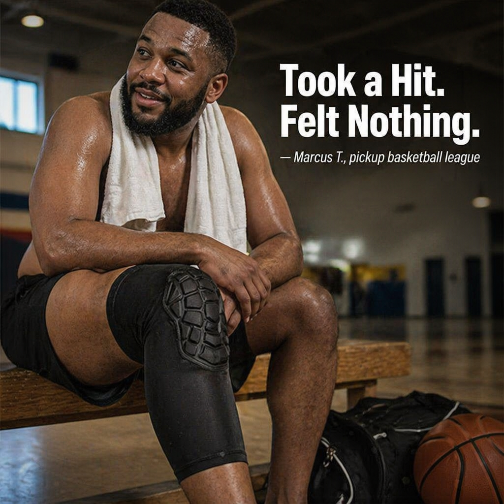 VibraGuard™ Honeycomb Compression Sleeves — Cushion Every Fall, Sprint, and Crossover