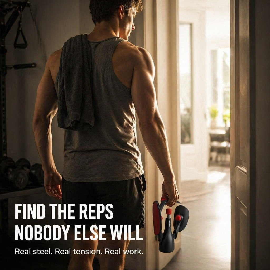 StrongFlex™ — Train Adductors, Chest & Core Anywhere You Can Sit Down
