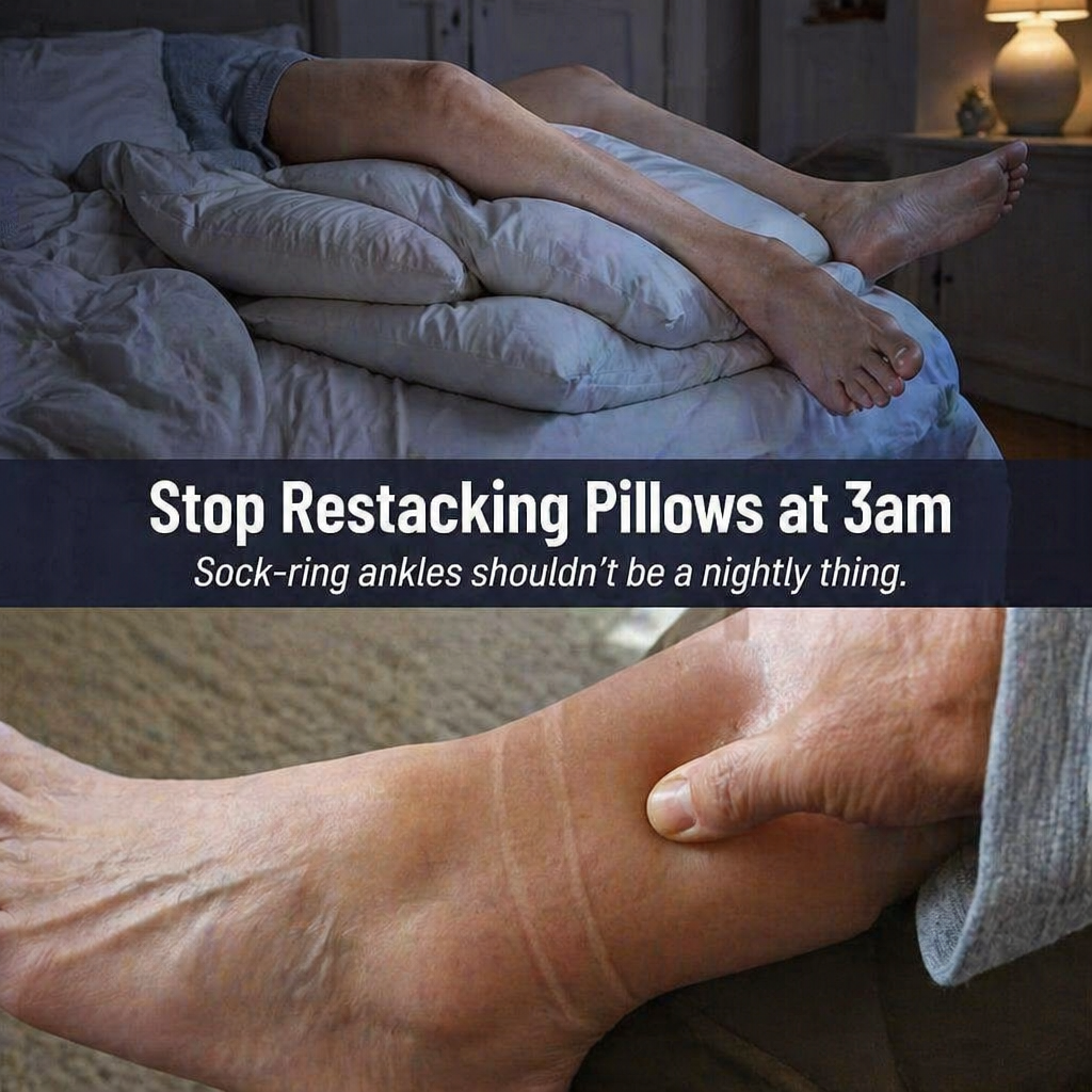 SereniLift™ — Drain Puffy Ankles and Sleep Through the Night Without Restacking Pillows