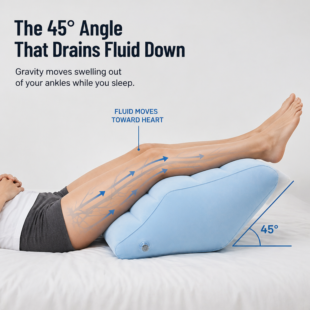SereniLift™ — Drain Puffy Ankles and Sleep Through the Night Without Restacking Pillows