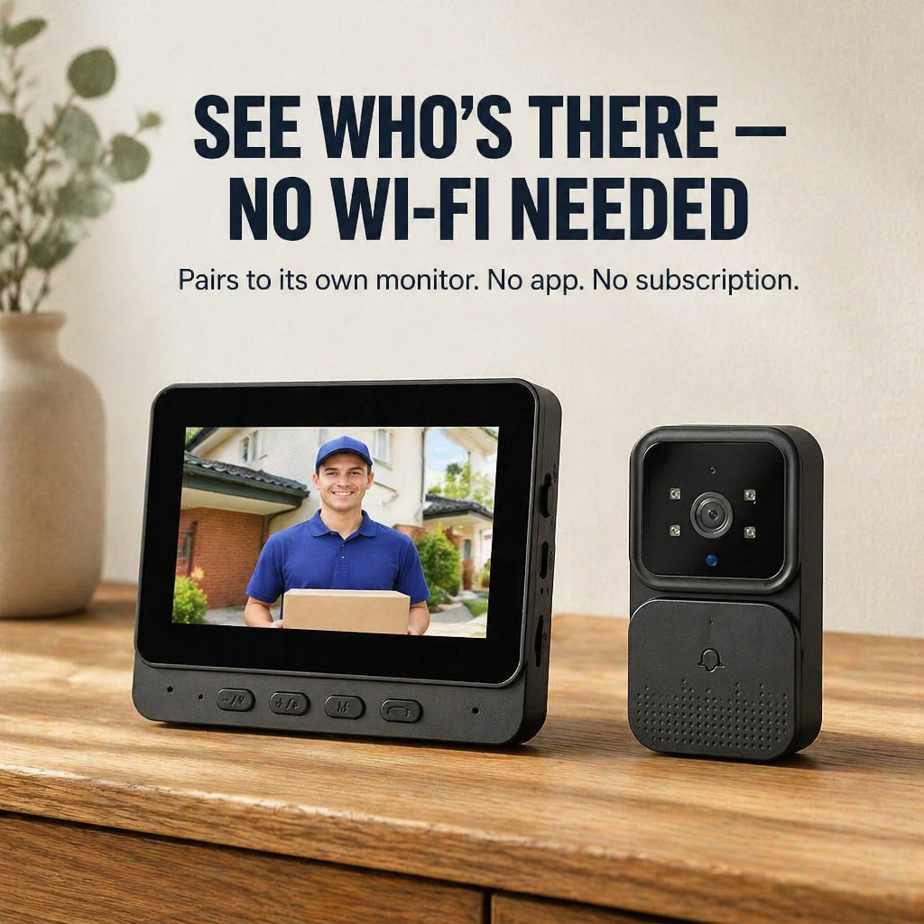PulseView™ — See Who's at Your Door Without Wi-Fi, Apps, or Subscriptions