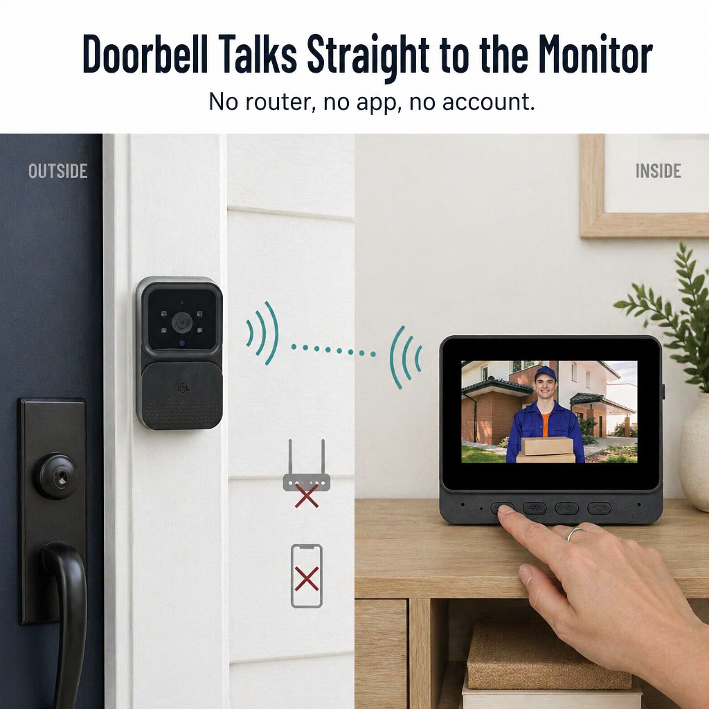 PulseView™ — See Who's at Your Door Without Wi-Fi, Apps, or Subscriptions