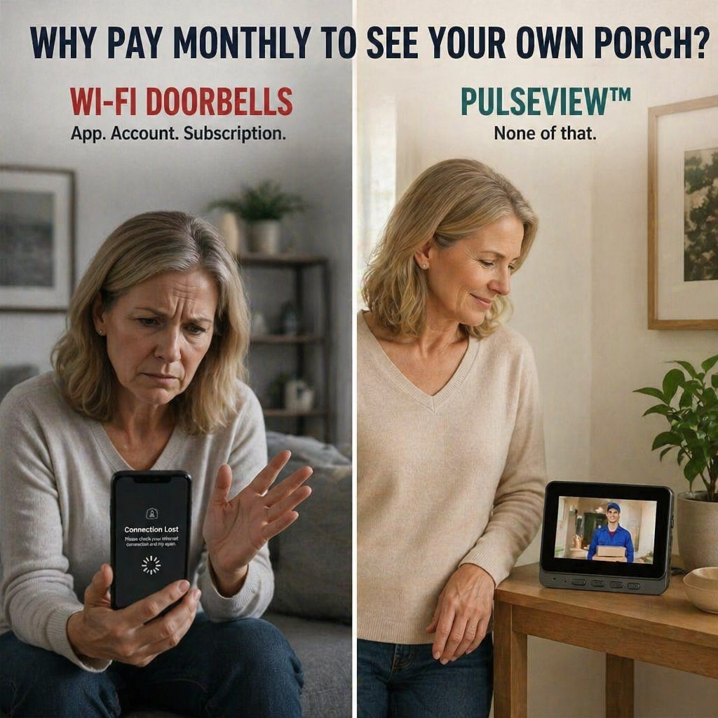 PulseView™ — See Who's at Your Door Without Wi-Fi, Apps, or Subscriptions