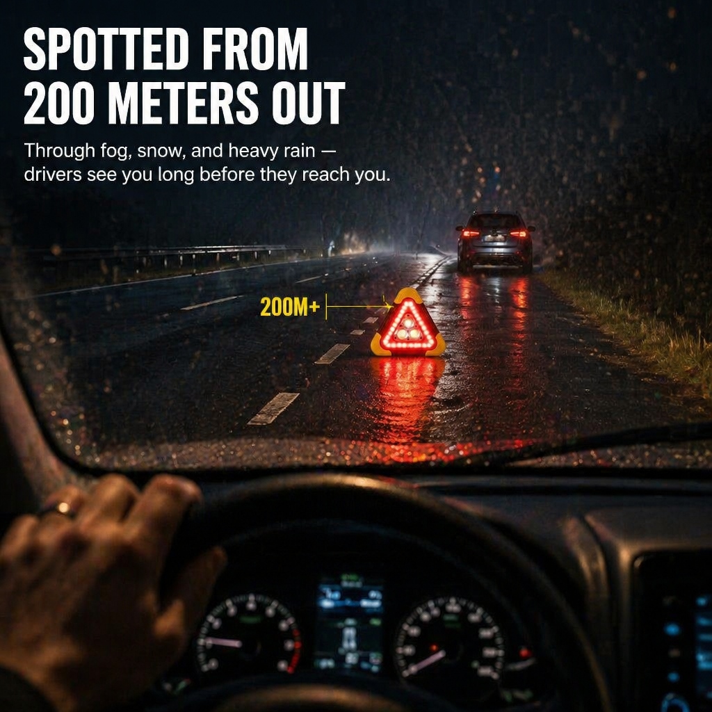 BlazeGuard™ — Light the Dark, Warn the Road & Keep Your Phone Alive