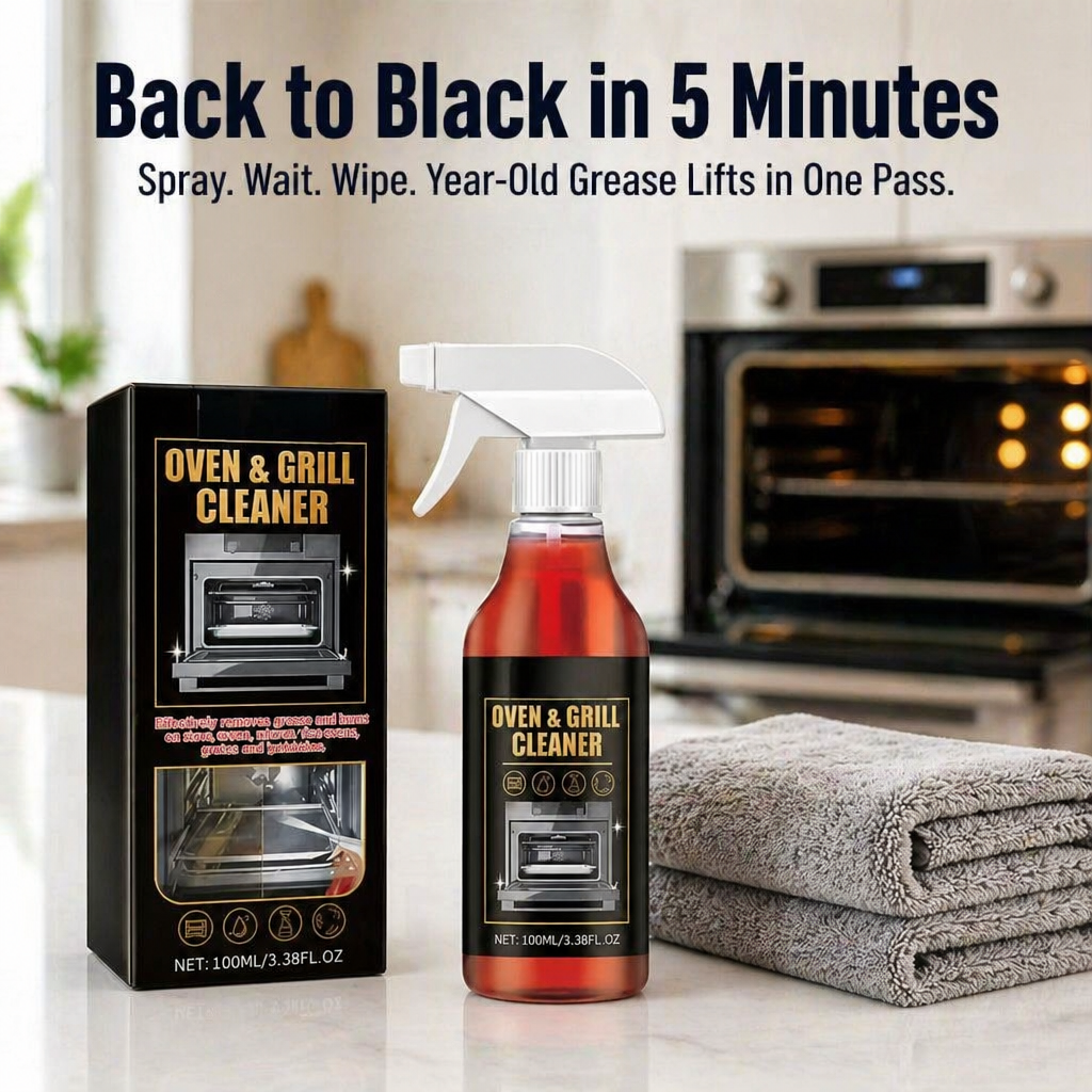 FlareClean™ — Dissolve Year-Old Oven Grease in 5 Minutes Flat
