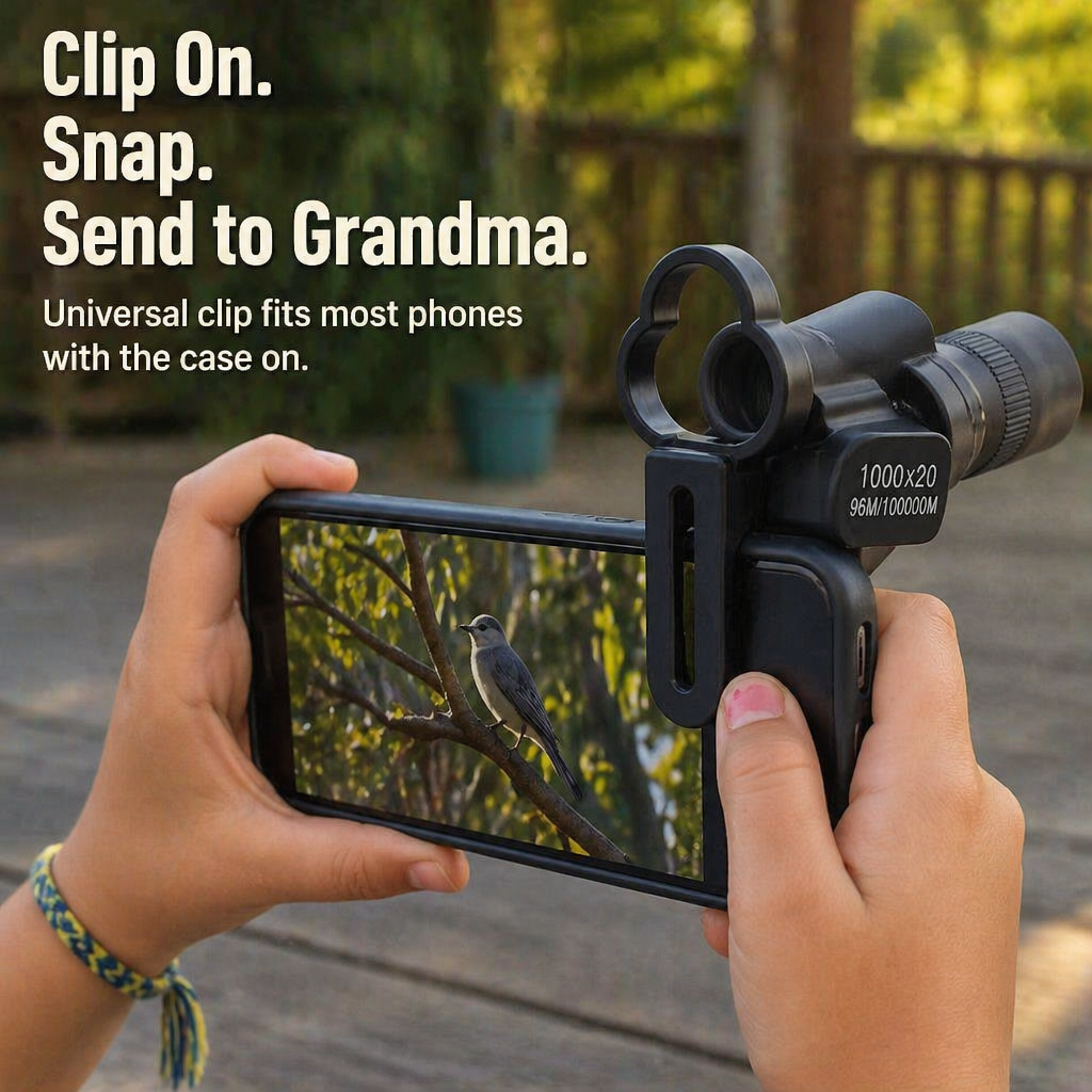 VegaScope™ Mini — Pull Distant Birds, Bugs and Mountains Into Your Kid's Pocket