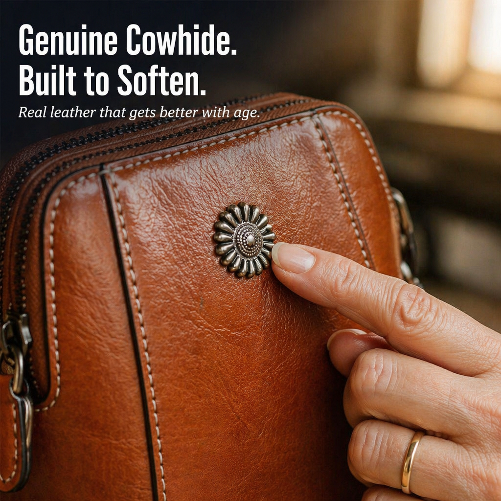 VividAura™ — Carry Phone, Cards & Lipstick in One Soft-Leather Crossbody