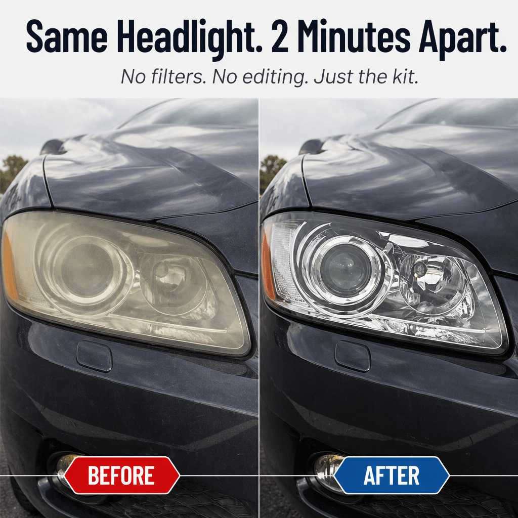 LumiVanta™ — Strip Yellow Haze & Seal Headlights Crystal-Clear in 2 Minutes