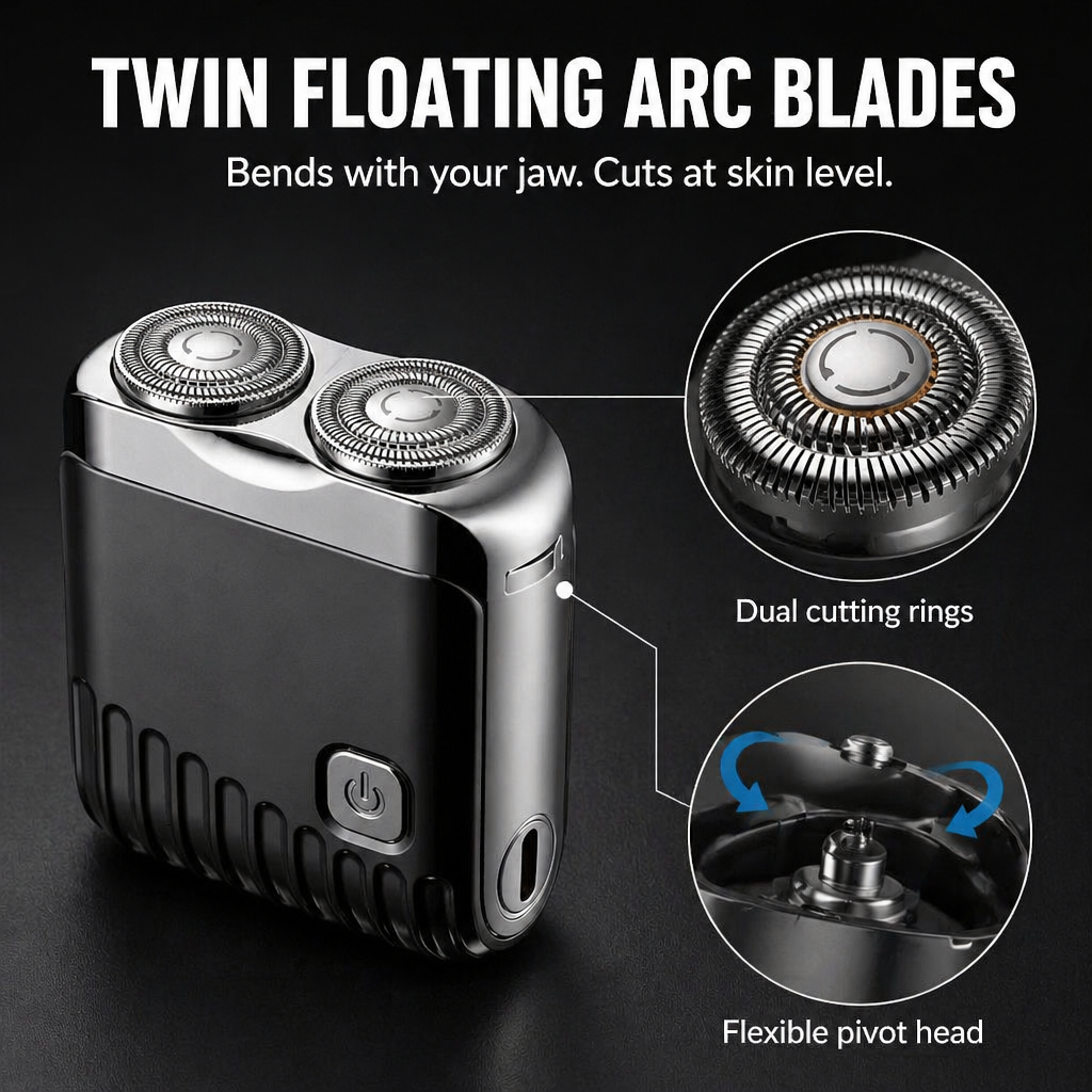 TitanGlide™ — Get a Sharp, Skin-Safe Shave That Fits in Your Pocket