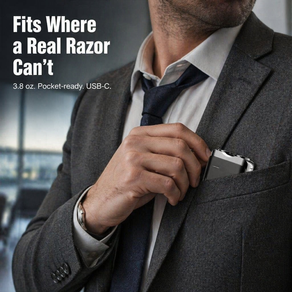 TitanGlide™ — Get a Sharp, Skin-Safe Shave That Fits in Your Pocket