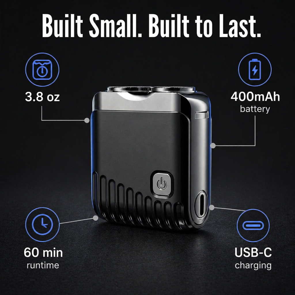 TitanGlide™ — Get a Sharp, Skin-Safe Shave That Fits in Your Pocket