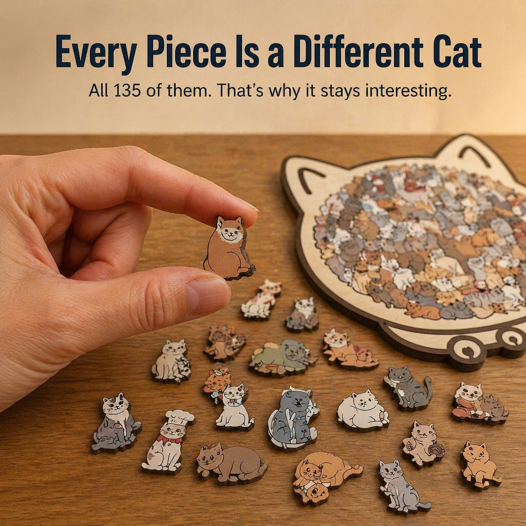 WhiskerCraft™ — Build a Big Cat Out of 135 Tiny Cats in One Evening