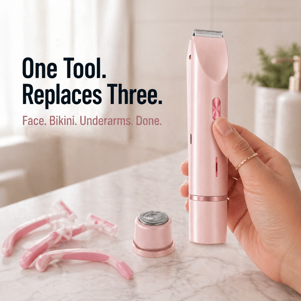 2-in-1 Women's Shaver for Face and Body - Radiance Glide