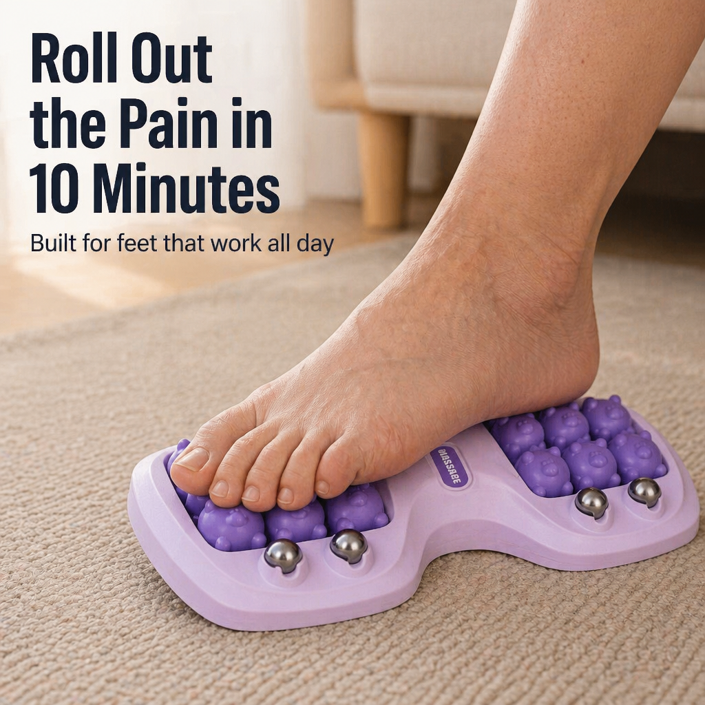 SolaraSoothe™ — Roll Out Foot Pain, Tight Arches & Heel Aches in 10 Minutes