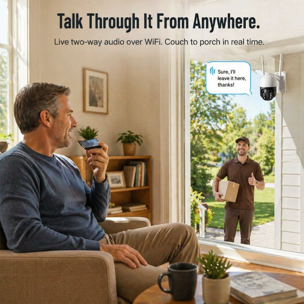 SolarSentry™ Wireless Outdoor Camera — Watch Every Blind Spot 24/7, No Wires, No Subscriptions