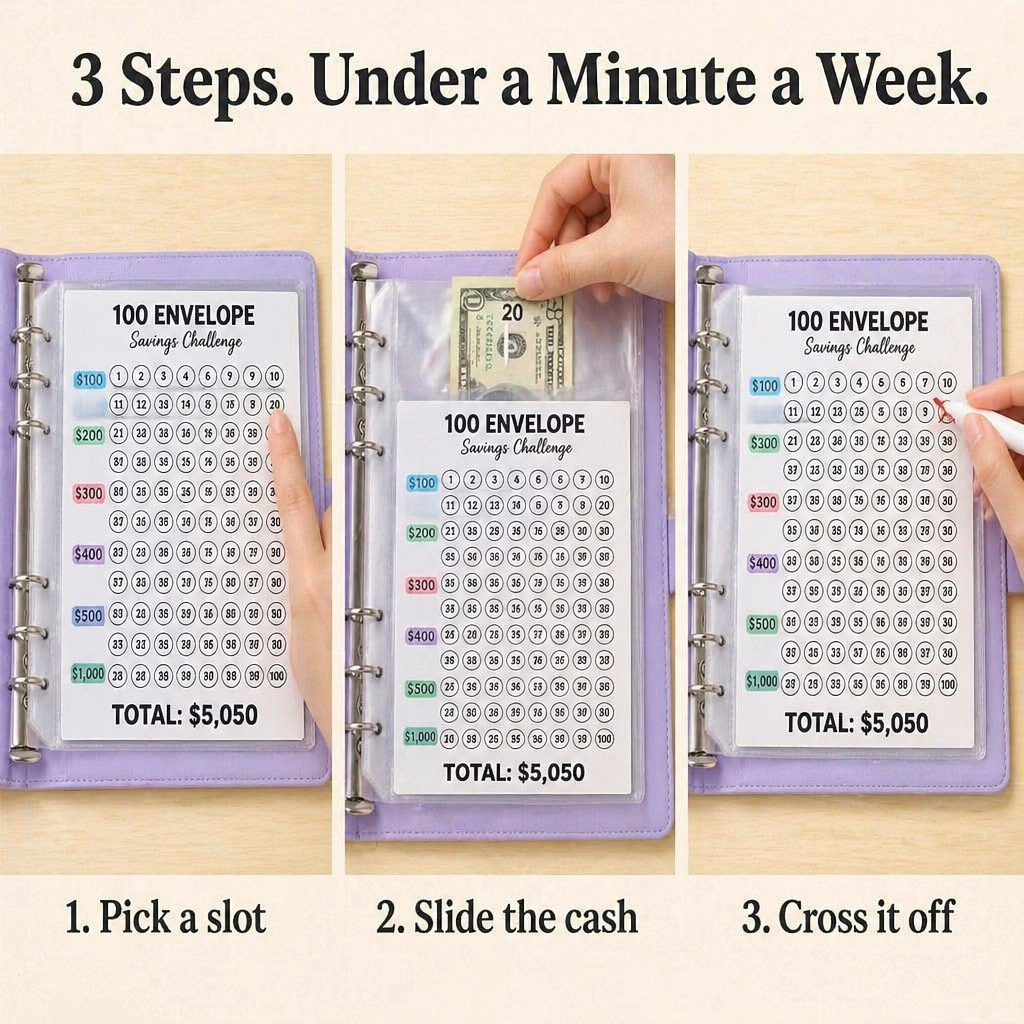SmartSave System™ — Stack Up $5,050 in Numbered Slots You Watch Fill Up