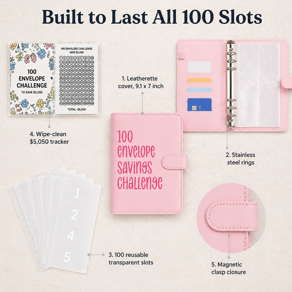 SmartSave System™ — Stack Up $5,050 in Numbered Slots You Watch Fill Up
