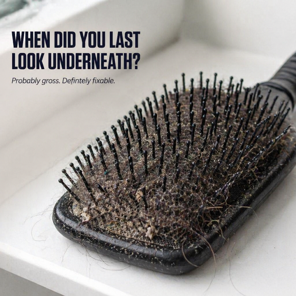 BrushVibe™ — Rake Out Tangled Hair And Scrub The Grime From Every Brush