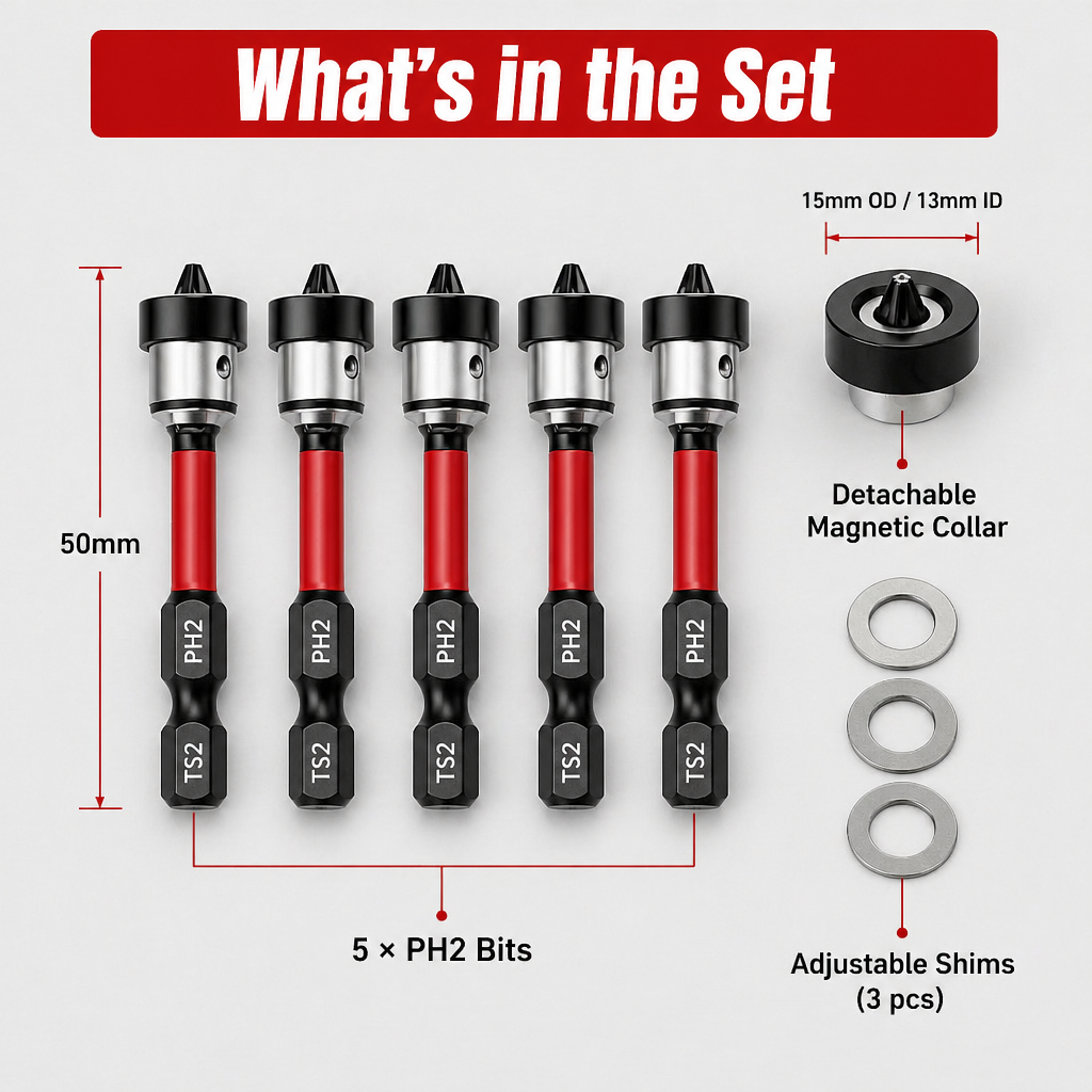 TitanDrive™ — Sink Every Drywall Screw Flush Without Cam-Out or Torn Paper