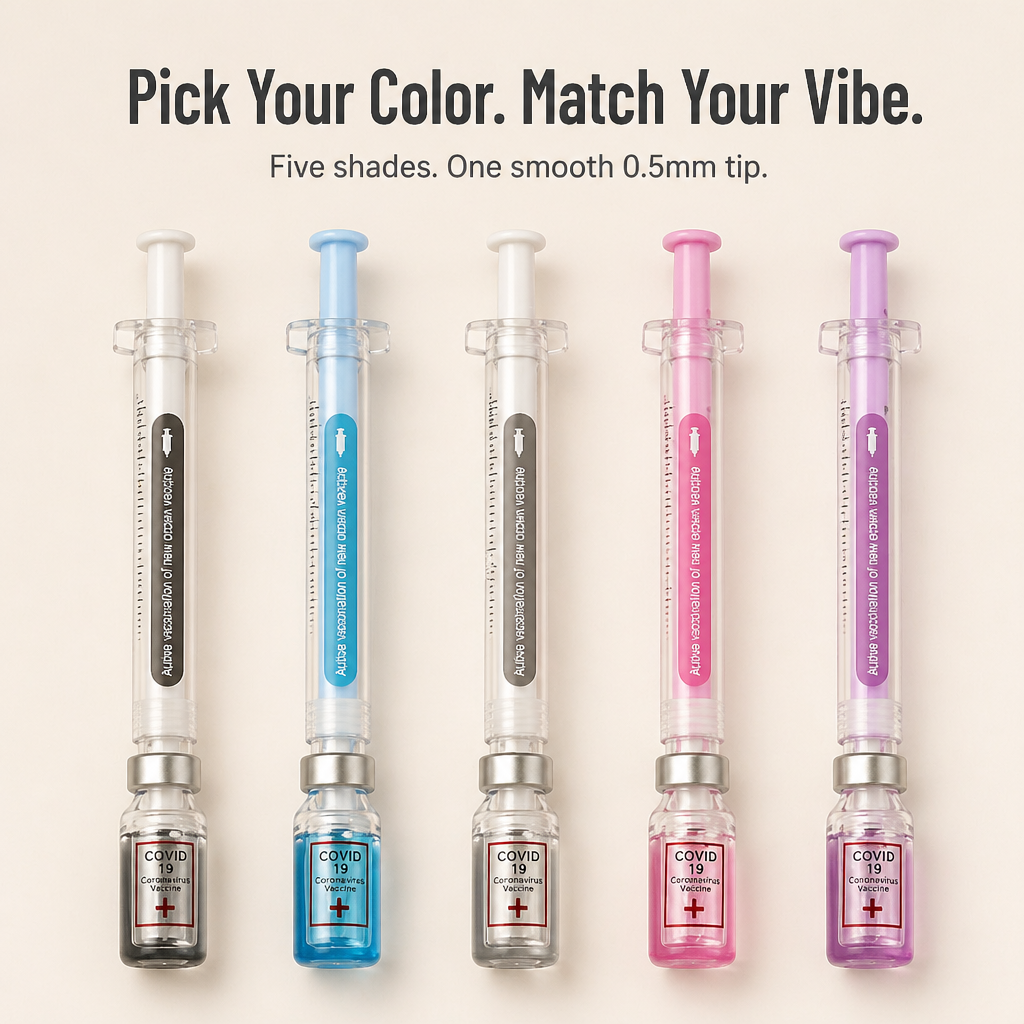VibeSyringe™ — Color-Code Every Care Plan, Drug Card & Lecture Note With Buttery Smooth Ink
