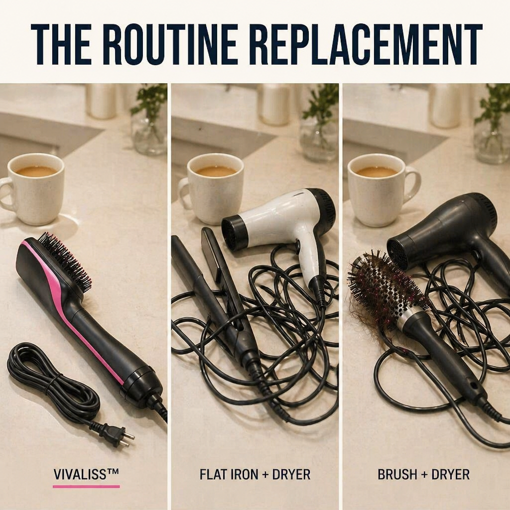 VivaLiss™ — Smooth Damp Hair in Minutes Without the Three-Tool Juggle