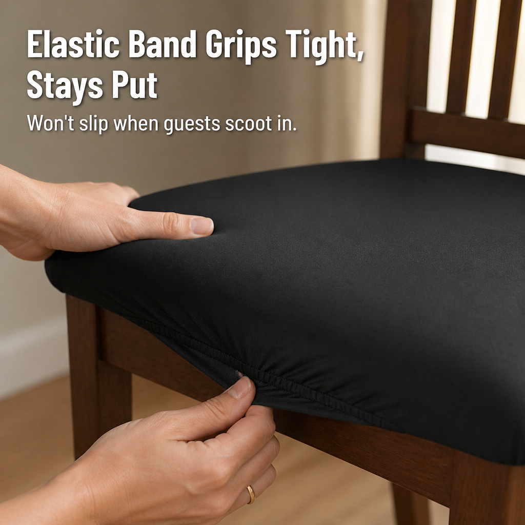 Velaria™ Dining Chair Seat Covers — Hide Stains and Refresh Old Chairs in Minutes