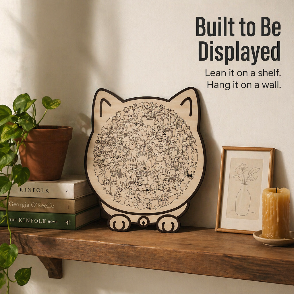 AristoCat™ — Piece Together a Cat-Shaped Puzzle You'll Hang on the Wall