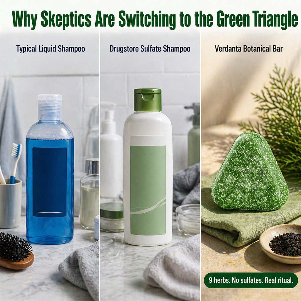 Verdanta™ Botanical Shampoo Bar — Stop Drain Shedding & Strengthen Roots With Chinese Herbs
