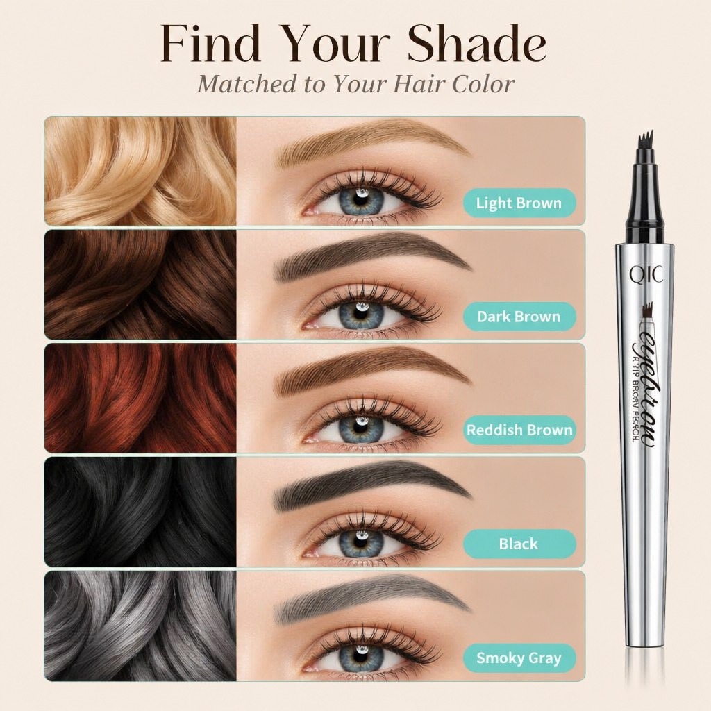 BrowLuxe™ — Sketch Hair-Like Brows in 60 Seconds with 4-Prong Microblade Tip