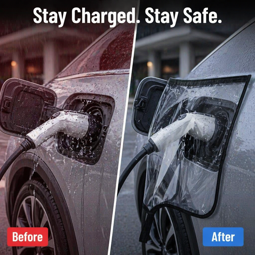 RamoraEdge™ — Keep Your EV Charging Port Bone-Dry in Any Weather