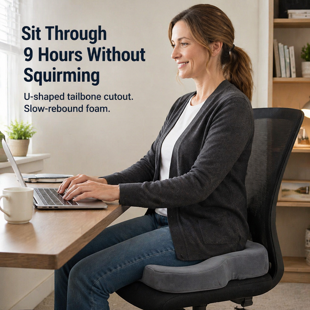 BackEase™ — Experience All-Day Freedom From Tailbone Pain With Heavenly Support