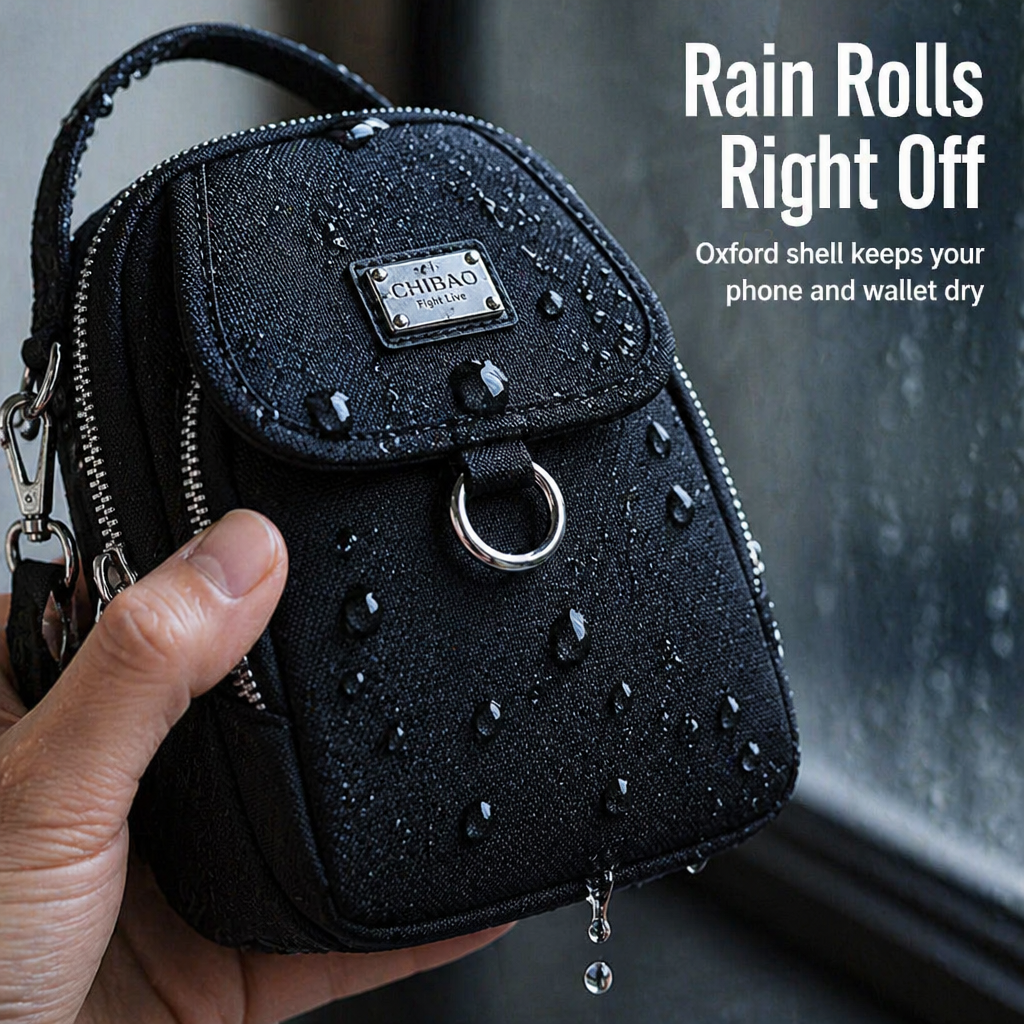VeloStride™ Mini Crossbody — Carry Your Phone, Wallet & Keys Through Any Weather
