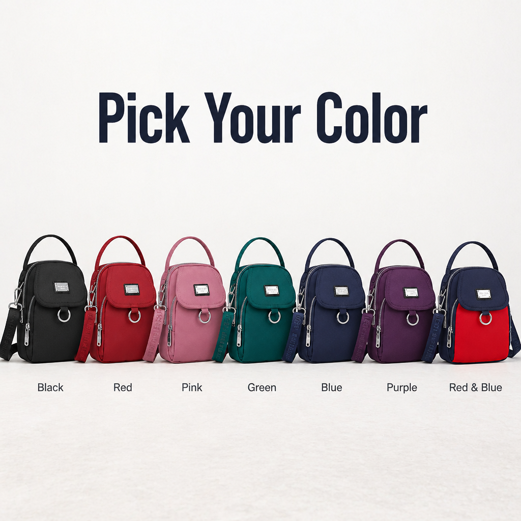 VeloStride™ Mini Crossbody — Carry Your Phone, Wallet & Keys Through Any Weather