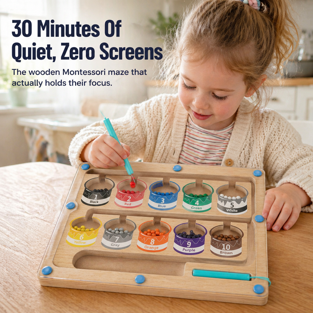 SparkTrail™ Magnetic Maze — Trade Screen Tantrums for 30 Minutes of Focused Play