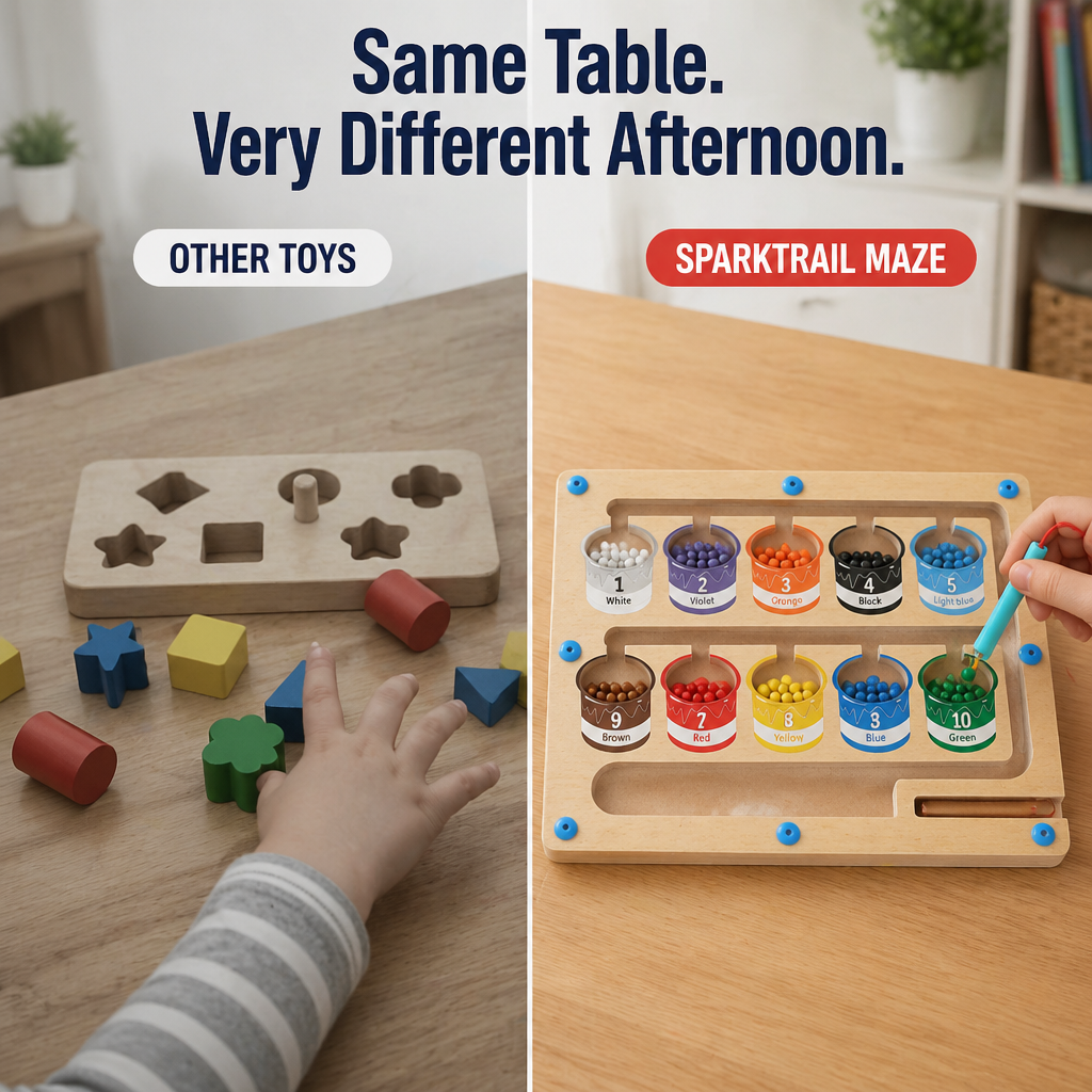 SparkTrail™ Magnetic Maze — Trade Screen Tantrums for 30 Minutes of Focused Play