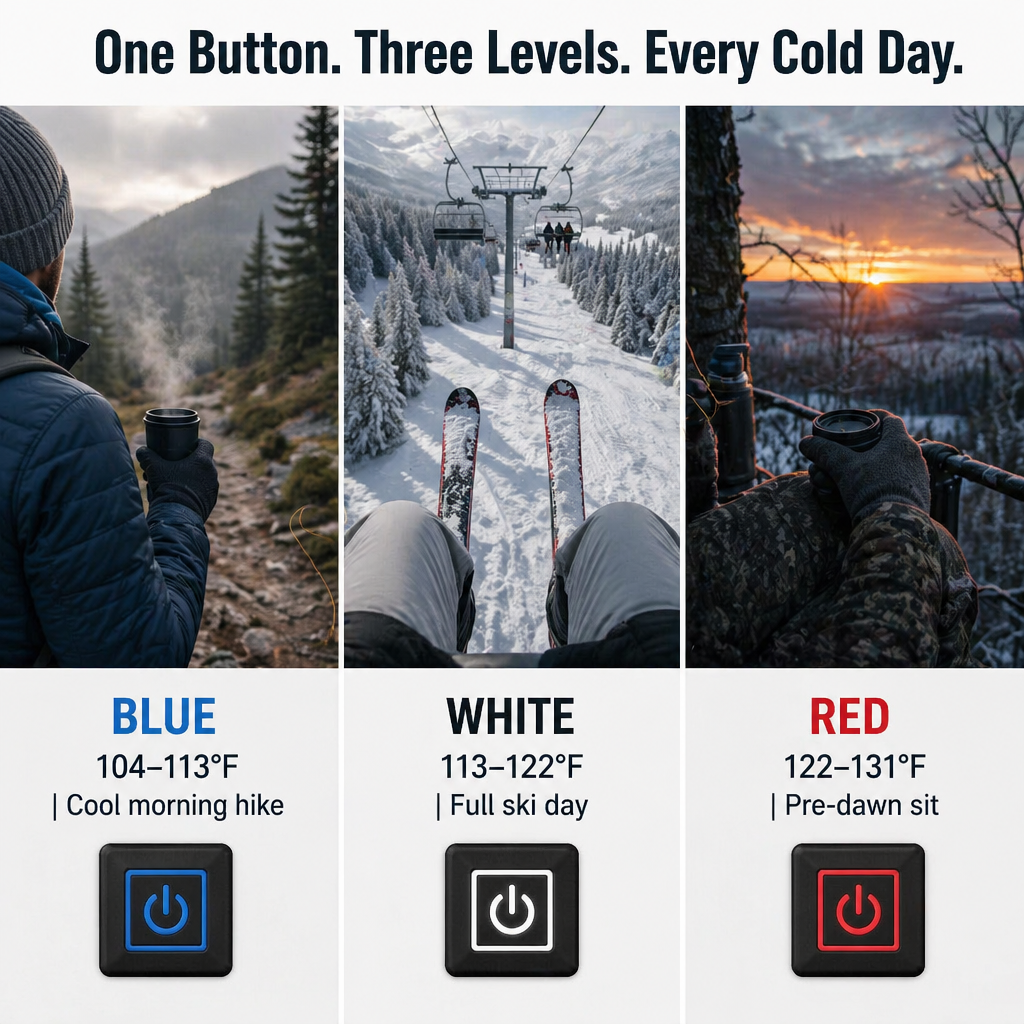 SolaceHeat™ Socks — Click Through 3 Heat Levels And Forget Frozen Toes