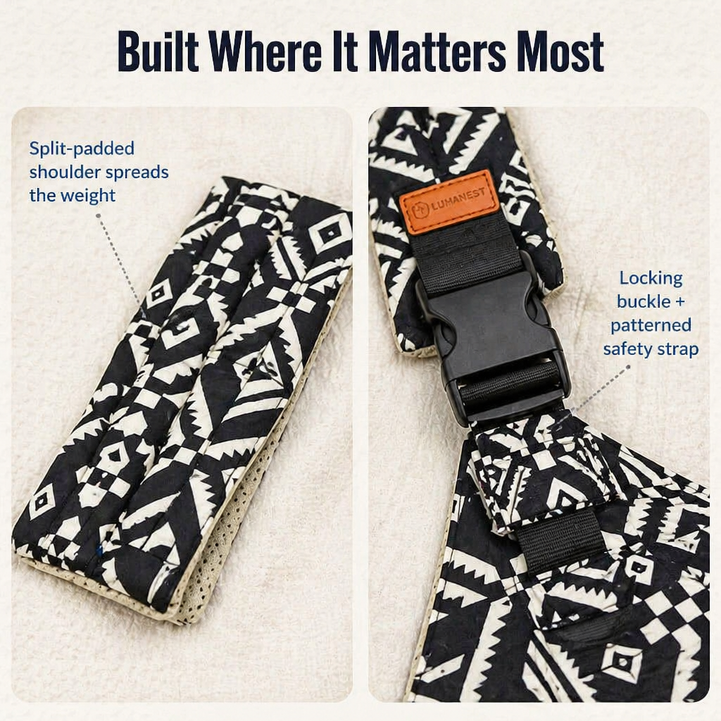 LumaNest™ Sling — Experience Effortless Bonding and All-Day Comfort Carrying Your Baby