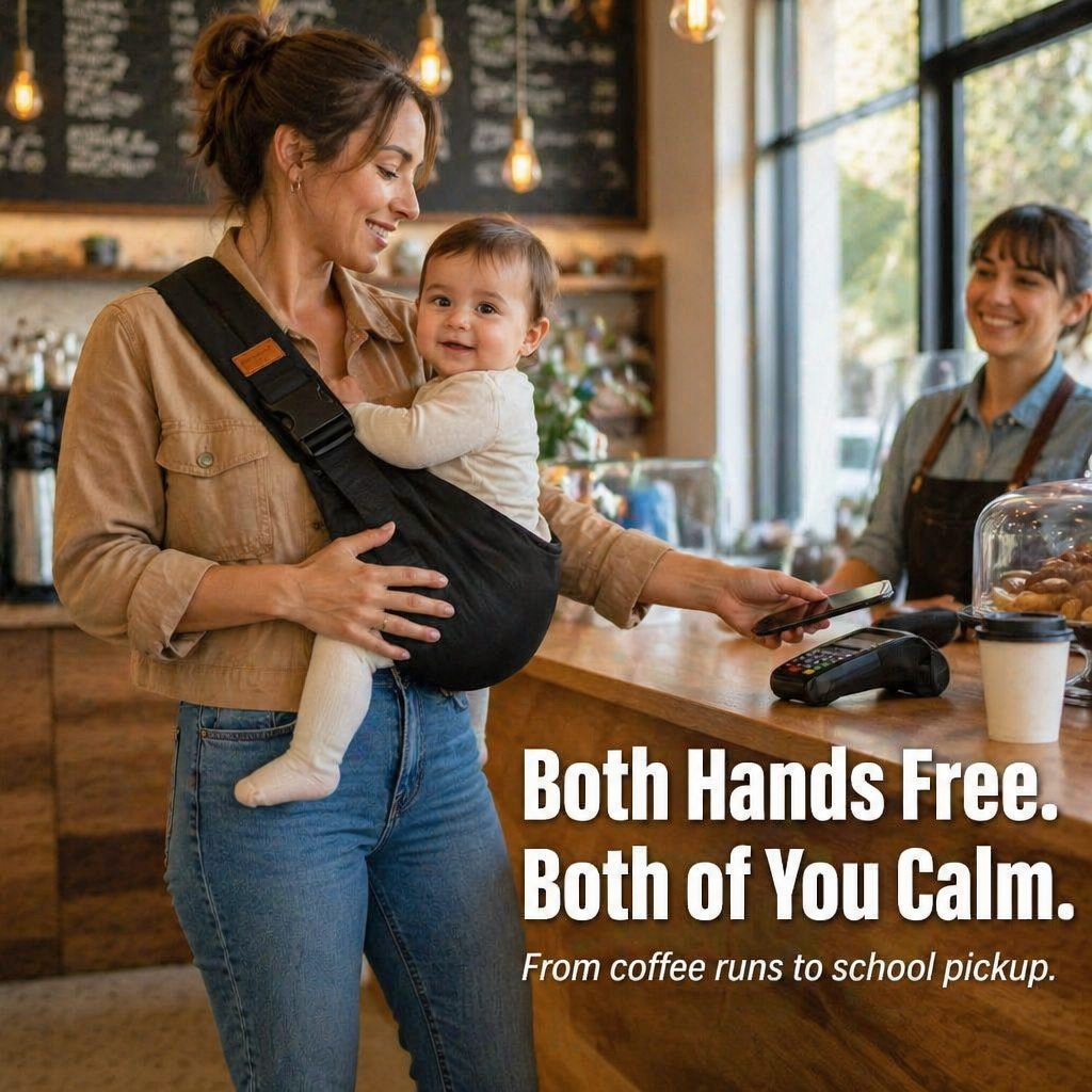 LumaNest™ Sling — Experience Effortless Bonding and All-Day Comfort Carrying Your Baby