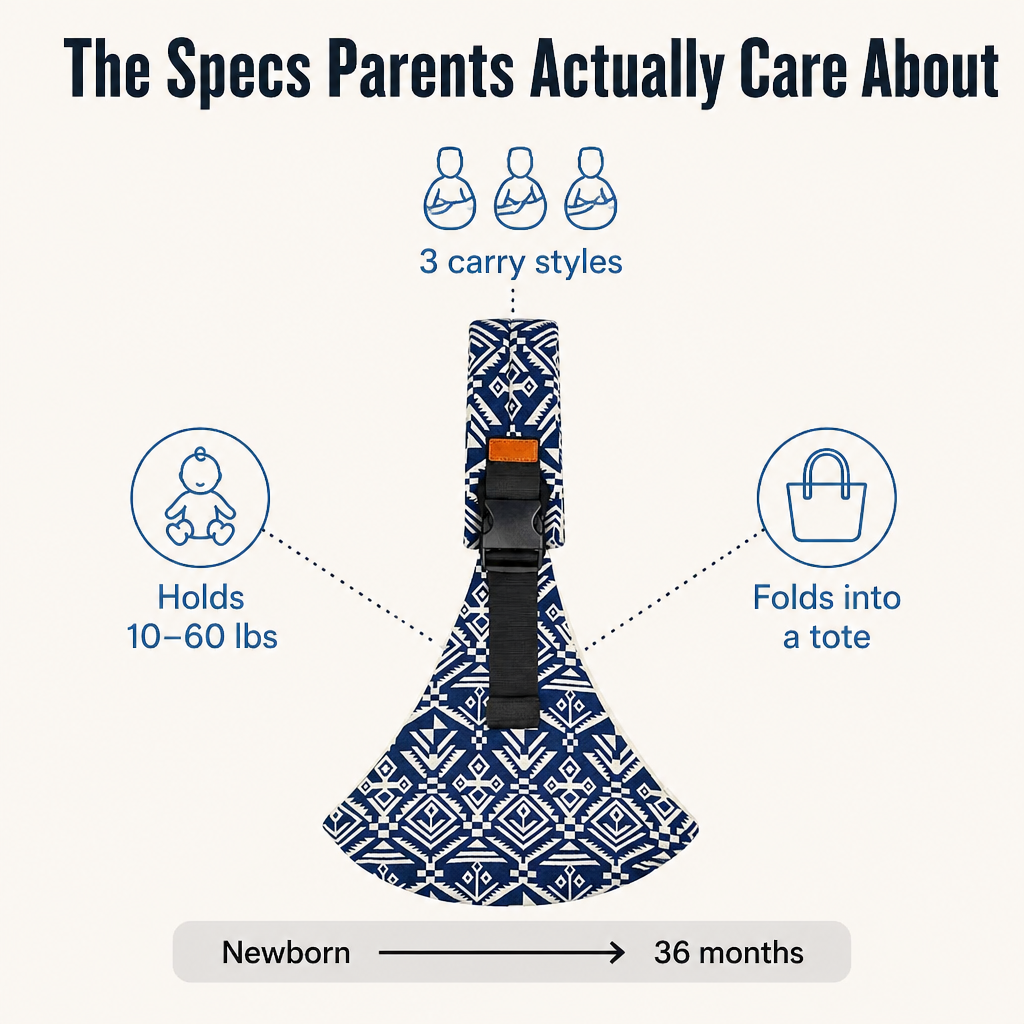 LumaNest™ Sling — Experience Effortless Bonding and All-Day Comfort Carrying Your Baby