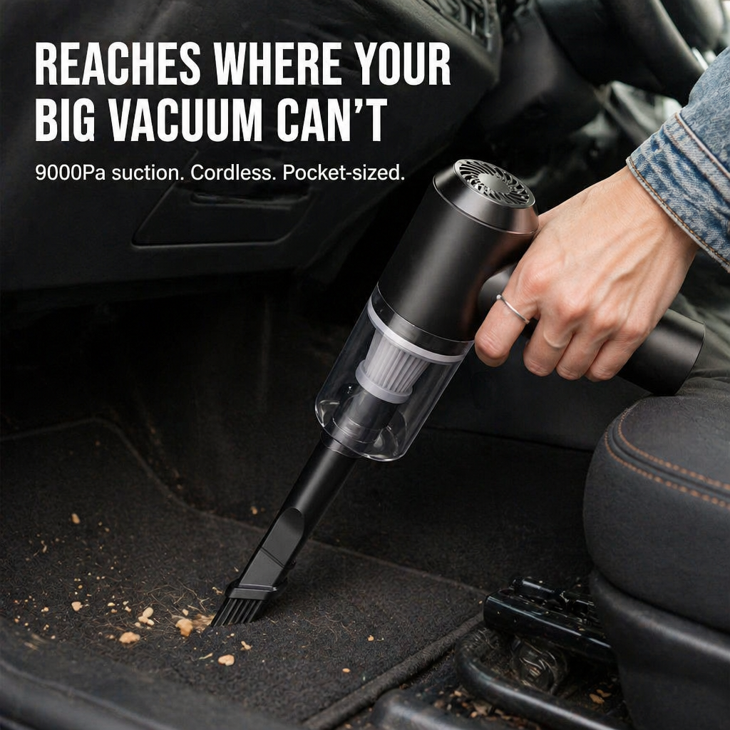 AirSculpt™ Cordless Master — Lift Crumbs, Dust & Pet Hair From Every Hidden Corner | 9000Pa Suction